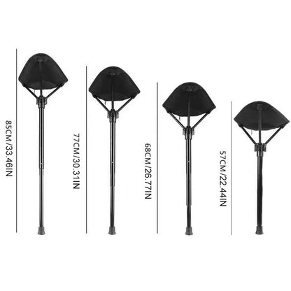 Skorter | Adjustable Aluminum Alloy Folding Camping Stool 125kg Load Bearing for Hiking Travel