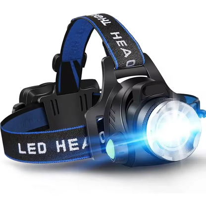 Skorter | NightBeam Pro Headlamp – Powerful Rechargeable LED Headlamp with Zoom and Waterproof Design