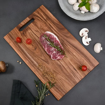 Skorter | AuriWood Acacia Wooden Cutting Board with Handle