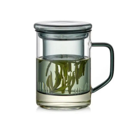 Skorter glass tea cup with infuser 400ml