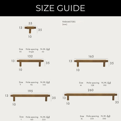Skorter | Harrison Vintage Brass Knurled Furniture Handles
