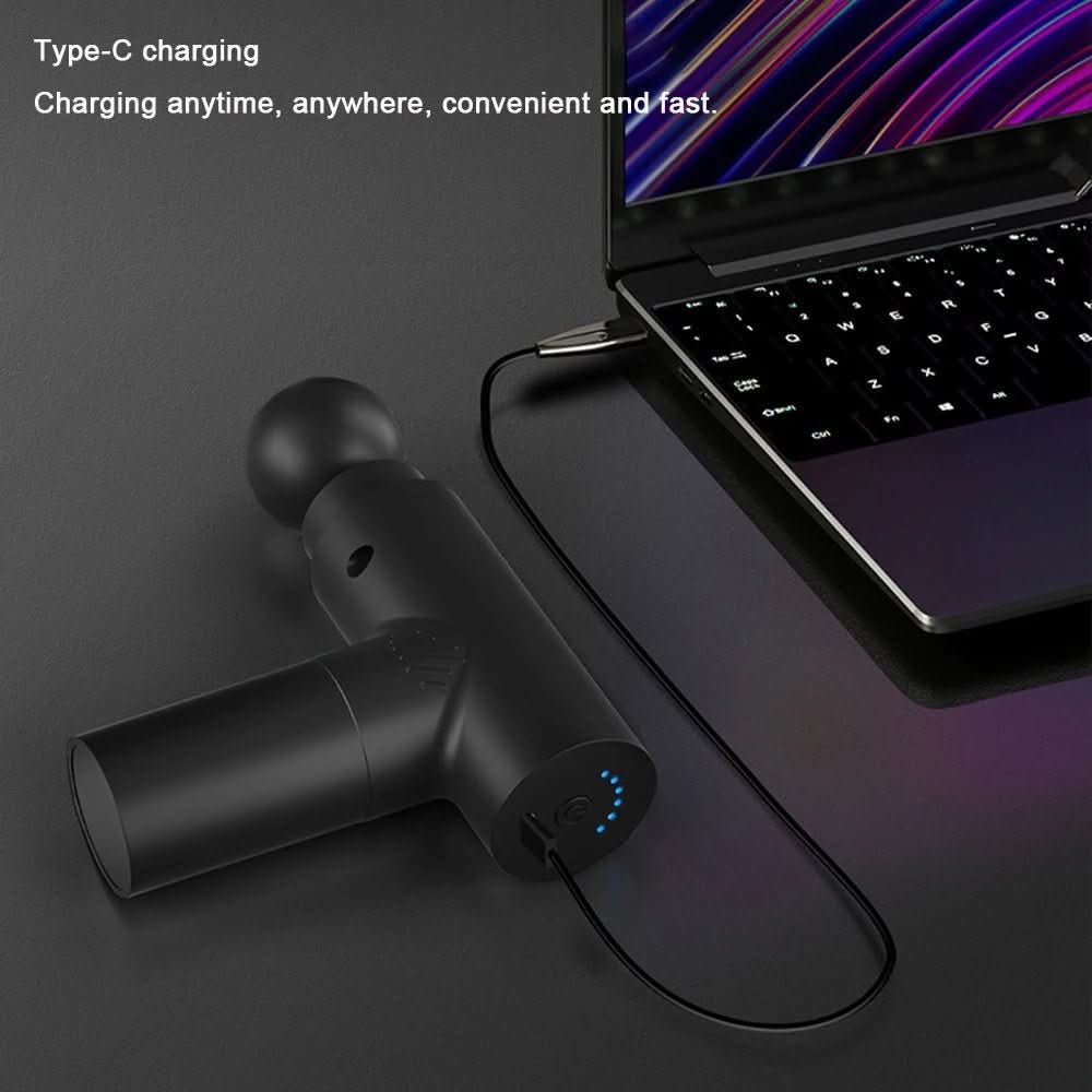 Skorter | Compact fascia gun with 6 settings & 4 massage heads