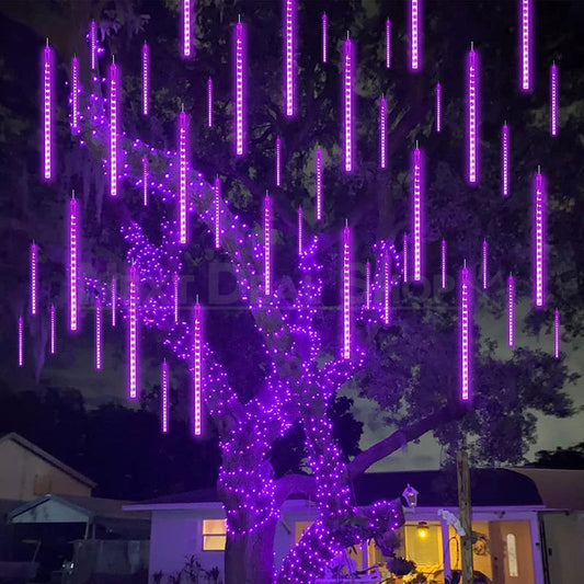 Skorter | Purple meteor shower LED rain lights
