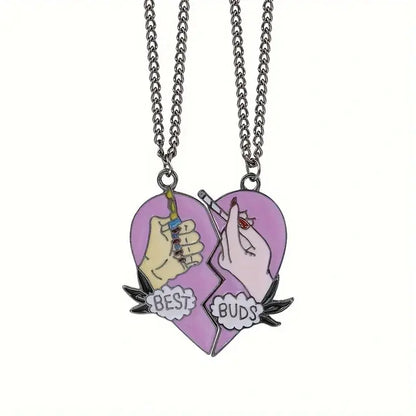Skorter | 2 Pieces/ Set Chains Choker Broken Heart Jewelry Gift