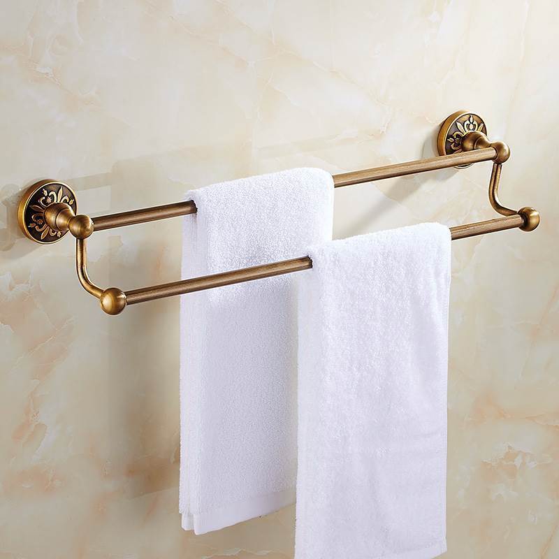 Skorter | Antique Bronze Bathroom Hardware Set – Towel Holder, Toilet Paper Holder, Brush Holder | Space-Saving Aluminum Bath Accessories