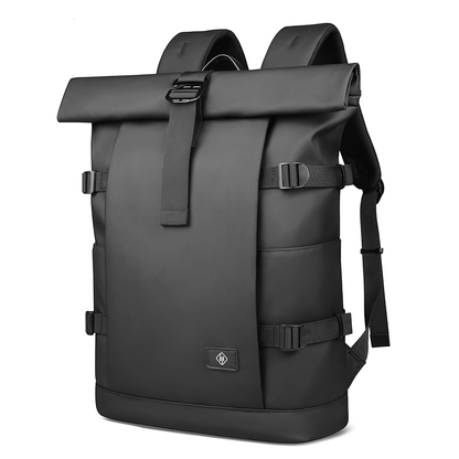 Skorter | Expandable outdoor backpack with laptop compartment, rolltop & theft protection