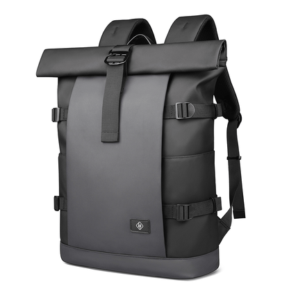 Skorter | Expandable outdoor backpack with laptop compartment, rolltop & theft protection