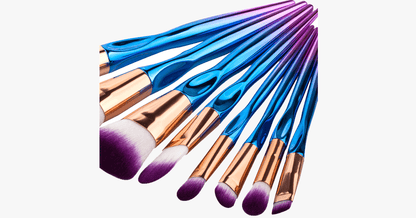 Skorter | 8-piece rainbow mermaid brush set – Get ready for any occasion with a flawless look