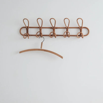 Skorter | Children's Perennial Rattan Wall Hook Organizer - 3 & 5 Hooks