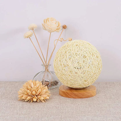 Skorter | RattanGlow - Dimmable Rattan Table Lamp with Natural Design