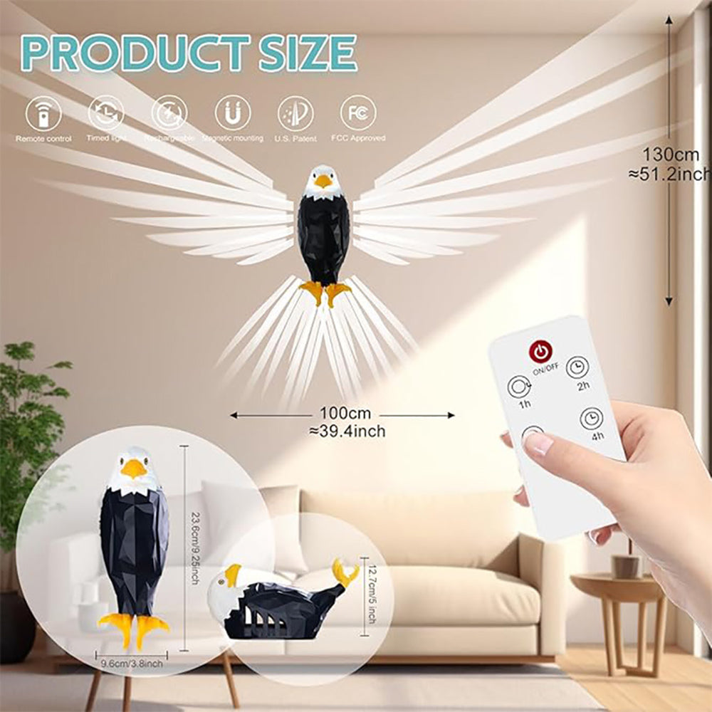 Skorter | Rechargeable Sea Eagle Wall Lamp with Remote Control