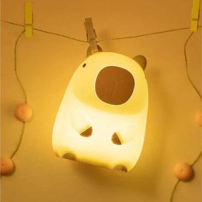 Skorter | Capybara Light - Rechargeable Cartoon Capybara Silicone Night Light with 800mAh Battery