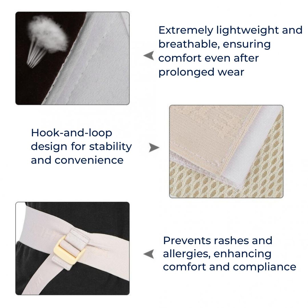 Skorter | Adjustable Inguinal Hernia Support Belt for Men | Comfortable Breathable Hernia Brace to Improve Mobility