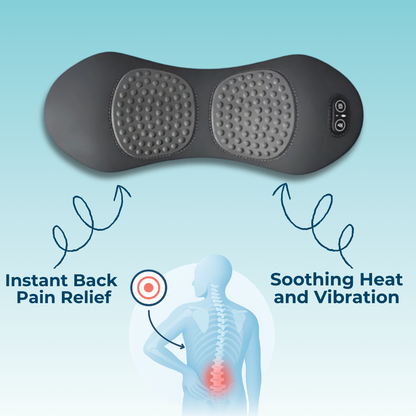Skorter | Back Pain Massager with Heat & Vibration, Spinal Support for Sciatica Relief, Lower Back Pain & Posture Correction – 3-in-1 Home Therapy