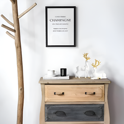 Skorter | Geometric Reindeer Figurine Set – Modern 2-piece Resin Decoration