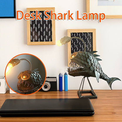 Skorter | Retro Table Lamp Anglerfish Light with Flexible Lamp Head Artistic Table Lamps for Home Bar Café Home Art Decorative Ornaments
