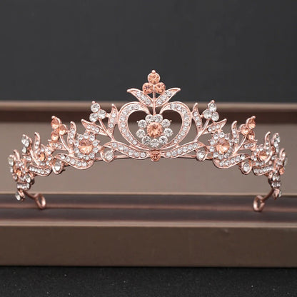 Skorter | Elegant Bridal Baroque Rhinestones Crown And Tiara Collection