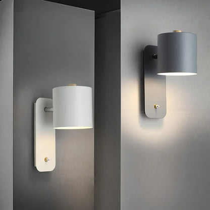 Skorter | Lunara | Cylindrical Wall Lamp with Plug-In Cord