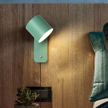 Skorter | Lunara | Cylindrical Wall Lamp with Plug-In Cord