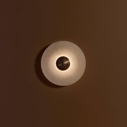 Skorter | LuxeMarble – Round Marble Wall Lamp for Chic Illumination