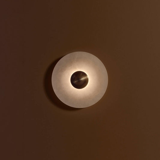 Skorter | LuxeMarble – Round Marble Wall Lamp for Chic Illumination