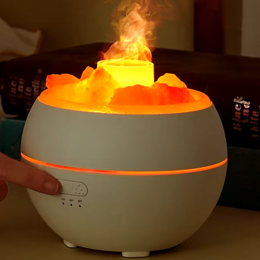 Skorter | Salt Lamp Diffuser - 3-in-1 Essential Oil Diffuser, Himalayan Salt Lamp & Air Humidifier