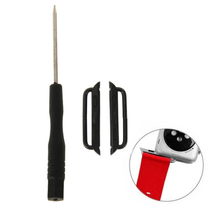 Skorter | 2 PCS for Apple Watch 38mm Metal band connector Metal buckle with screwdriver tool (Black)