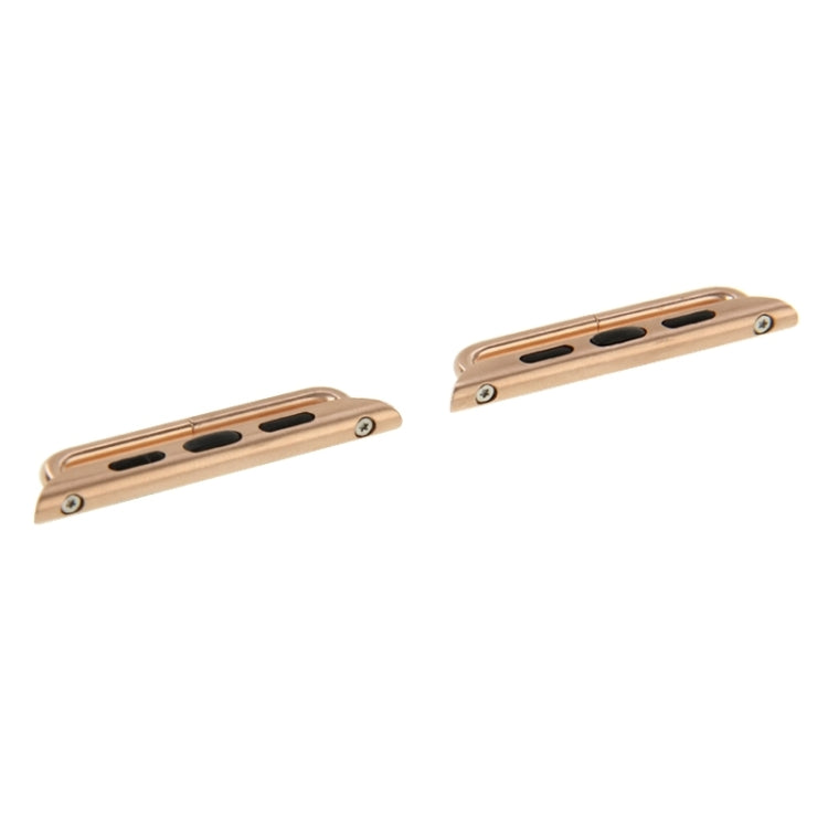 Skorter | 2 PCS for Apple Watch 38mm Metal band connectors Metal buckle with screwdriver tool (Gold)