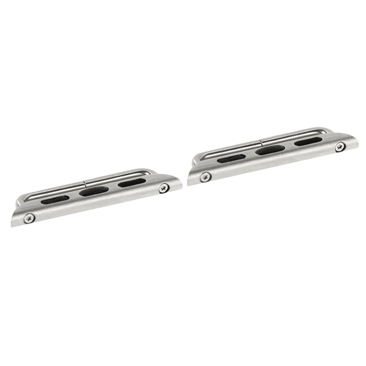 Skorter | 2 PCS for Apple Watch 38mm Metal band connectors Metal buckle with screwdriver tool (Silver)