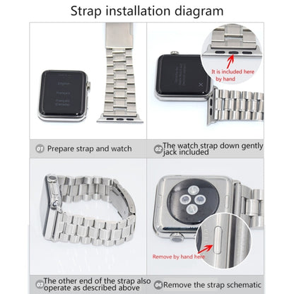 Skorter | 2 PCS for Apple Watch 42mm metal strap connector metal strap (Silver)