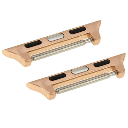 Skorter | 2 PCS for Apple Watch 38mm Metal Band Connector Metal Buckle (Orange)