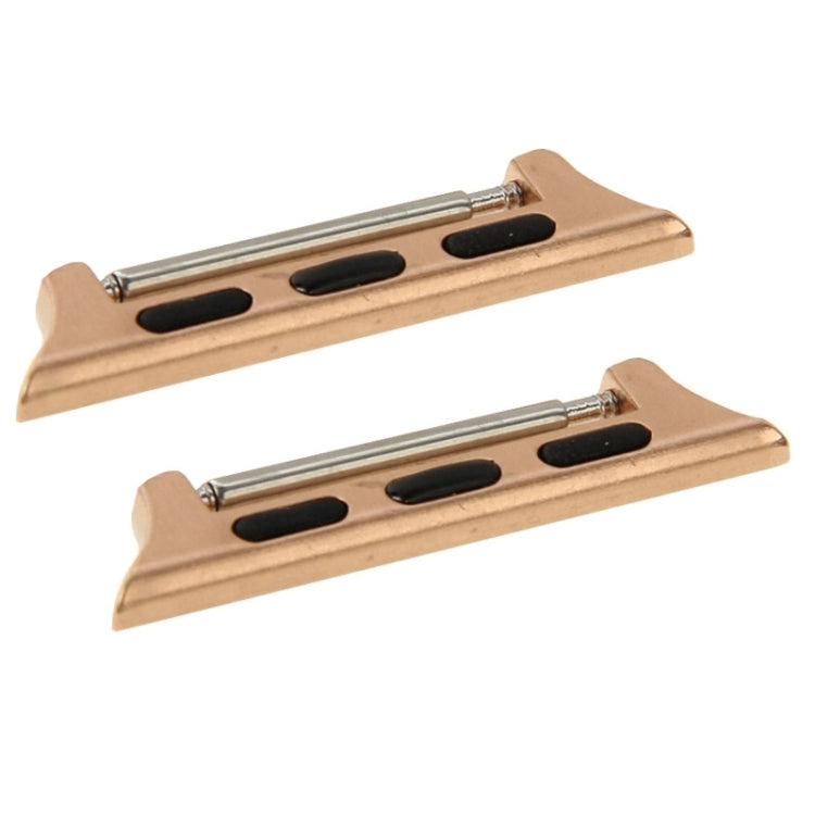 Skorter | 2 PCS for Apple Watch 42mm Metal strap connector Metal clasp (Orange)