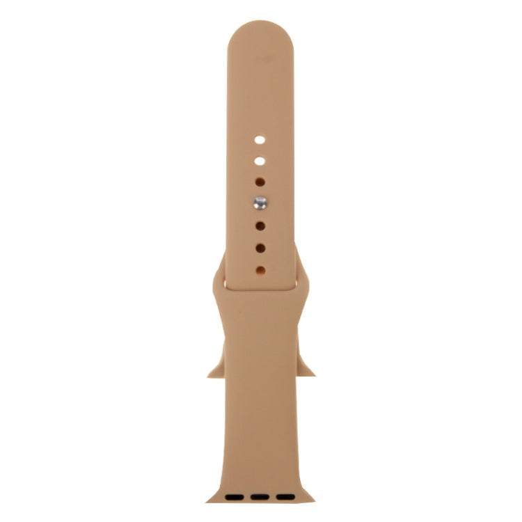 Skorter | For Apple Watch Sport 38mm High Performance Rubber Sport Watch Band with Pin and Tuck Closure (Khaki)