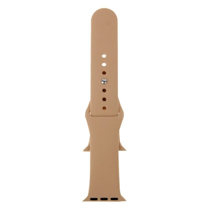 Skorter | For Apple Watch Sport 38mm High Performance Rubber Sport Watch Band with Pin and Tuck Closure (Khaki)