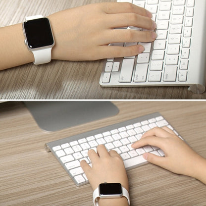 Skorter | For Apple Watch Sport 38mm High Performance Longer Silicone Sports Watch Strap with Pin-and-Butterfly Clasp (Dark Blue)