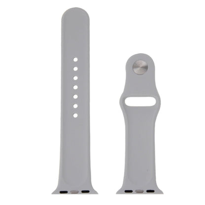 Skorter | For Apple Watch Sport 42mm High-Performance Longer Rubber Sport Watch Band with Pin-and-Fold Closure (Silver)