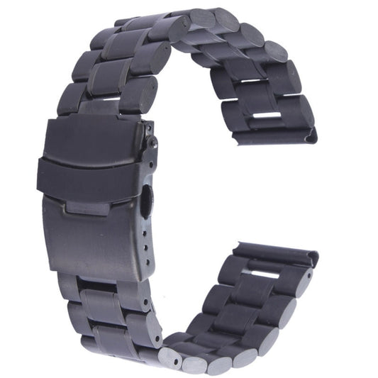 Skorter | For Apple Watch 42mm Black Steel Watch Band, Only used in conjunction with connectors (S-AW-0062)(Black)