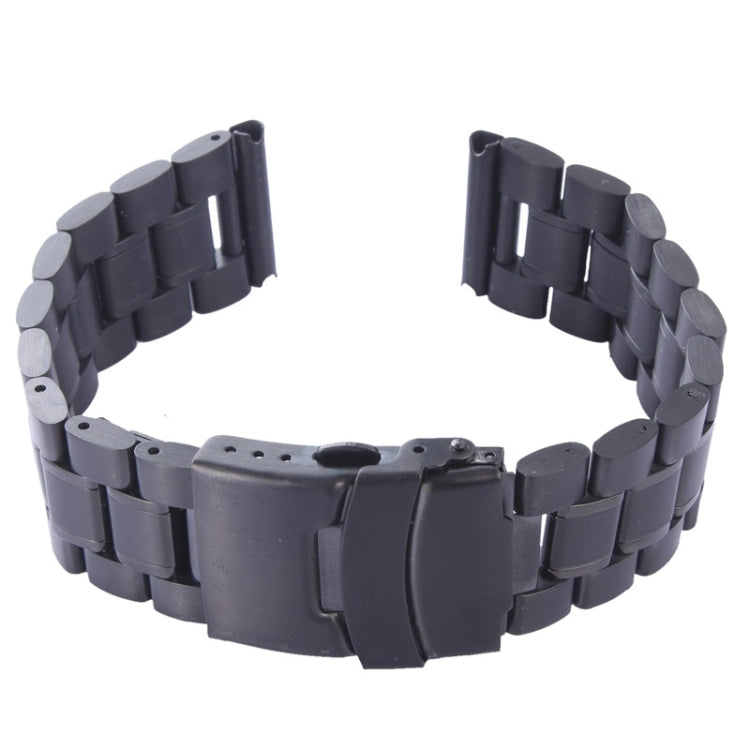 Skorter | For Apple Watch 38mm Black Steel Bracelet, Used only in combination with connectors (S-AW-3291)(Black)