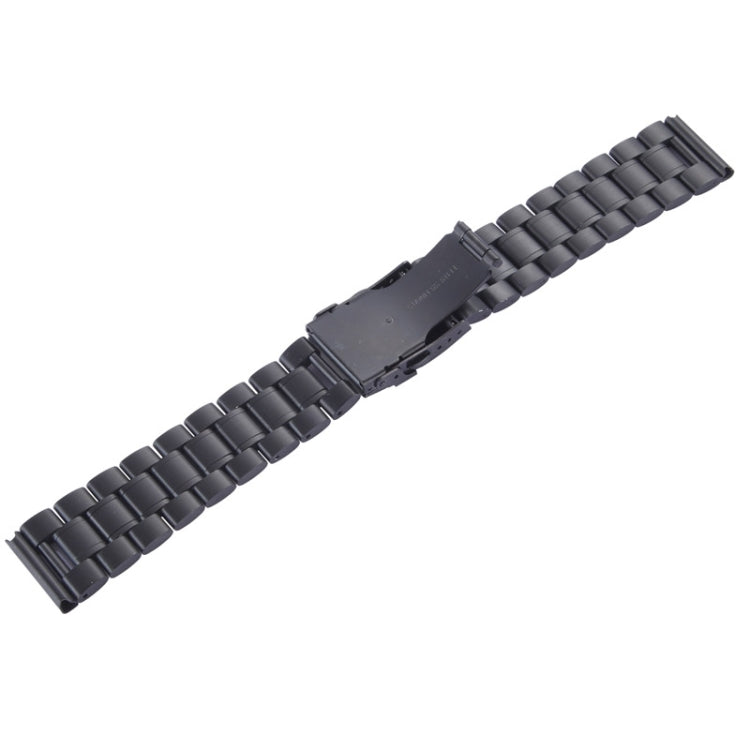 Skorter | For Apple Watch 38mm Black Steel Bracelet, Used only in combination with connectors (S-AW-3291)(Black)