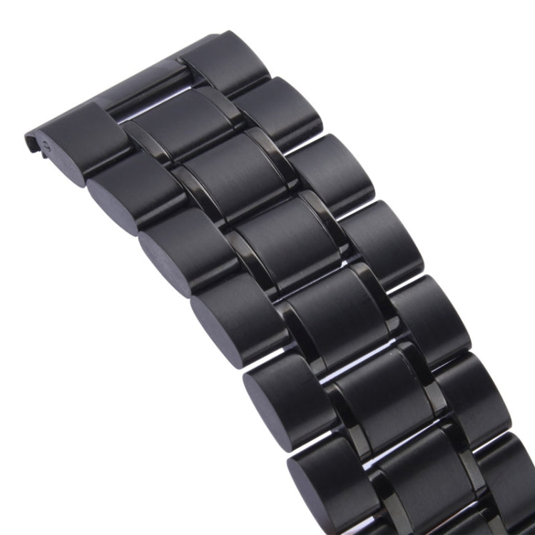 Skorter | For Apple Watch 38mm Black Steel Bracelet, Used only in combination with connectors (S-AW-3291)(Black)