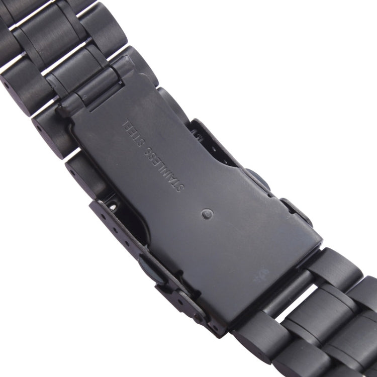 Skorter | For Apple Watch 38mm Black Steel Bracelet, Used only in combination with connectors (S-AW-3291)(Black)