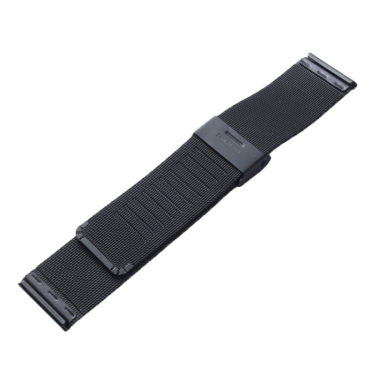 Skorter | For Apple Watch 42mm Milanese Classic Buckle Stainless Steel Band, Only used in conjunction with adapters ( S-AW-3293 )( Black )