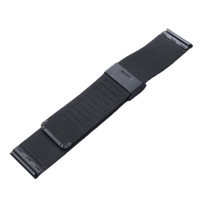 Skorter | For Apple Watch 42mm Milanese Classic Buckle Stainless Steel Band, Only used in conjunction with adapters ( S-AW-3293 )( Black )
