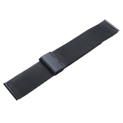 Skorter | For Apple Watch 42mm Milanese Classic Buckle Stainless Steel Band, Only used in conjunction with adapters ( S-AW-3293 )( Black )