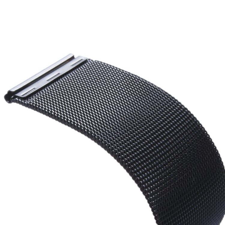 Skorter | For Apple Watch 42mm Milanese Classic Buckle Stainless Steel Band, Only used in conjunction with adapters ( S-AW-3293 )( Black )