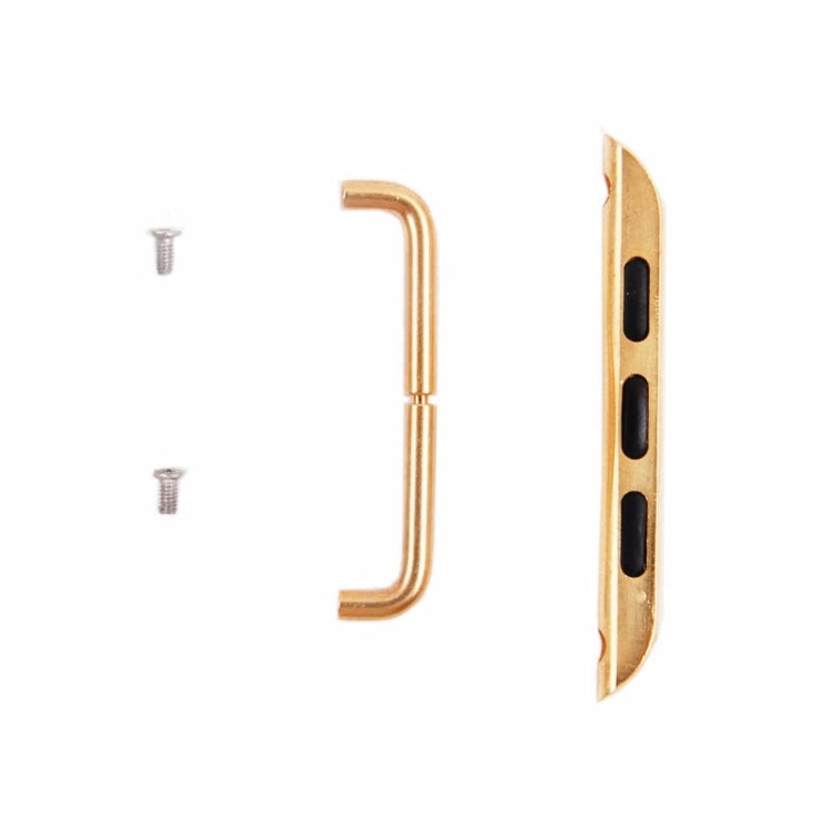 Skorter | For Apple Watch 38 / 40 / 41mm Metal Band Connector Metal Buckle, Pair (Gold)