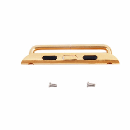 Skorter | For Apple Watch 38 / 40 / 41mm Metal Band Connector Metal Buckle, Pair (Gold)