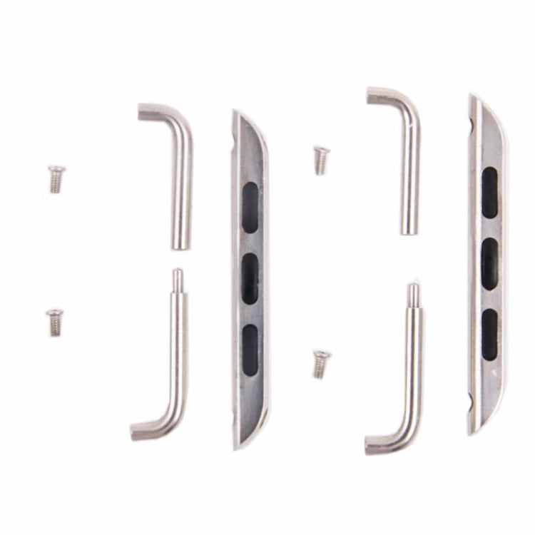 Skorter | For Apple Watch 38 / 40 / 41mm Metal Band Connection Metal Closure, Pair (Silver)