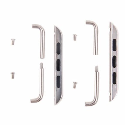 Skorter | For Apple Watch 38 / 40 / 41mm Metal Band Connection Metal Closure, Pair (Silver)