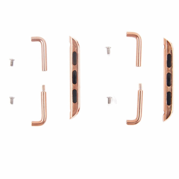 Skorter | For Apple Watch 38 / 40 / 41mm Metal band connector Metal clasp, Pair (Rose gold)